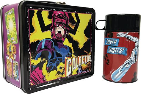 x-men metal lunch box|SURREAL ENTERTAINMENT Marvel Galactus Tin Titans PX .